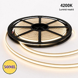 Banda LED COB Free Cut 24V 50m, 600W, 60.000 lm, 4200K, 12W/m
