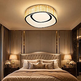 Candelabru Cristal K9 Aplicat Gloriana A6008-500 cu LED 120W și Telecomandă