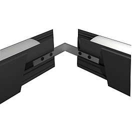 Conector 3D imbinare profile aluminiu pentru benzi LED, colt 90°, 10x1.7 mm, CON-3D-B