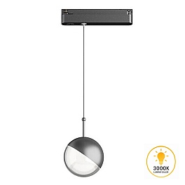 Corp LED Suspendat pentru Șină Magnetică Magnus, 7W, 610lm, 3000K, 120 grade, diametru 100 x80 mm, Negru, BD62-00401