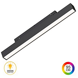 Corp Liniar LED pentru Șină Magnetică Magnus, 10W, 950lm, 3000K, 303x22x27 mm, Negru, BD60-00301