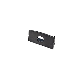 Capac de Capat Profil Banda LED SURFACE 3, Negru, cu Gaura pentru Cablu, LP103B-END-HOLE