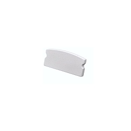 Capac terminal alb pentru profil aluminiu banda LED SURFACE 1, fara orificiu, 1 bucata