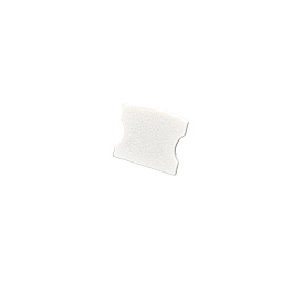 Capac terminal alb pentru profil aluminiu banda LED SURFACE 2, fara orificiu, 1 bucata