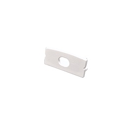 Capac de Capat Profil Banda LED SURFACE 3, Alb, cu Gaura pentru Cablu, LP103W-END-HOLE