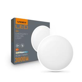 Plafoniera LED cu senzor si functie de urgenta, 30W, 3000lm, 5CCT, IP44, alba, VIDEX VL-CLR-EM300-2