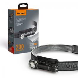 Lanterna Frontala LED VIDEX VLF-A056H 200Lm 5000K USB-C IP68 Aluminiu