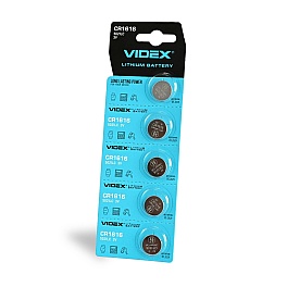 Lithium battery VIDEX CR1616 5pcs BLISTER CARD