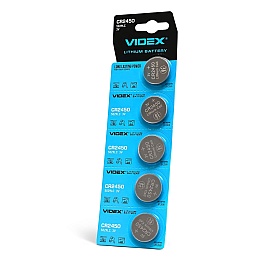 Lithium battery VIDEX CR2450 5pcs BLISTER CARD