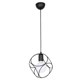 Lustră pendul neagră geometrică 1xE27, model DL75D014