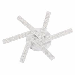 Lustra LED Cristalshine 6 brate, 120W, 3CCT, dimabila, cu telecomanda, alba, ProLED ACR-8060