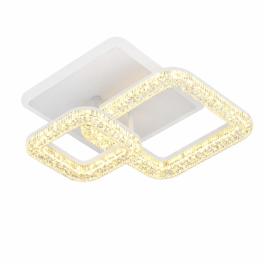 Lustra LED double square, 40W cu trei tipuri de lumina si telecomanda, ACR-8049