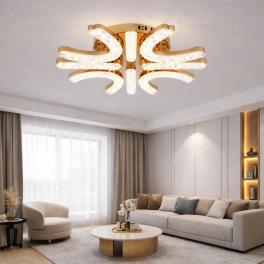 Lustra LED telecomanda 120W ACR-8094 Aurie, design U-I Shape, 8 brate, 3000K-6500K