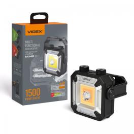 Lampa multifunctionala LED exterior Videx VLF-M048, 1500Lm, 5000K, reincarcabila USB-C, IP66