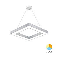 Plafoniera LED suspendata Blade SQR, 45W, 4.650 lm, 3in1, alba, 600 x 600 mm, Braytron