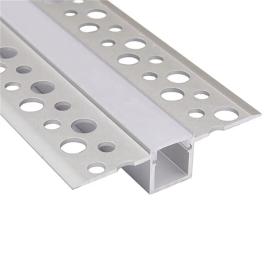 Profil LED aluminiu incastrat, 55×15.3×12.5 mm, 2 m, argintiu, 120-001-1006-010
