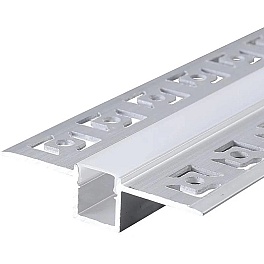 Profil LED Încastrat Finisaj Glet 2M, 50mm, Aluminiu, Dispersor Plastic