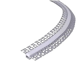 Profil LED incastrat flexibil pentru glet, 3 m, canal 15 mm, cu dispersor silicon