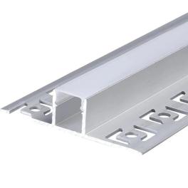 Profil LED incastrat sub tencuiala 2m, latime 1.3 cm, aluminiu