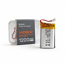 Acumulator Li-pol VIDEX 102540, 3.7V, 1200 mAh, pentru lanterna de cap VLF-H046Z