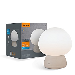 Rechargeable Mushroom LED Table Lamp VIDEX VL-TF26BG 3000-6500K + RGB