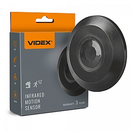 Senzor de miscare PIR tavan, 800W, 360°, reglabil, negru, VIDEX VL-SPC05B