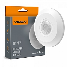Senzor de miscare PIR tavan, 800W, 360°, reglabil, alb, VIDEX VL-SPC05W