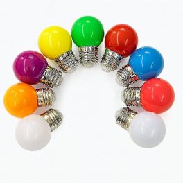 Set BecurI LED G45 1W Color Dulie E27