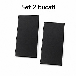 Set capace profil banda LED Deco Line, stanga + dreapta, negru, pentru LP408B