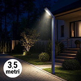 Stâlp LED Iluminat Stradal 3.5m 30W IP65 Gri 6500K LED Philips