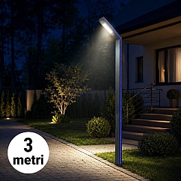 Stâlp LED Iluminat Stradal 3m 30W IP65 Gri 6500K LED Philips