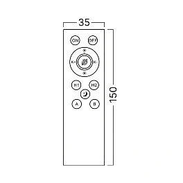 Telecomandă pentru Șină Magnetică MS20, Tuya LAN, Negru, BD60-99910