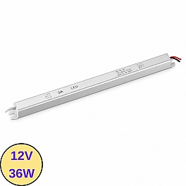 Transformator Bandă LED 12V, 36W, 3A, IP67, Ultra Slim, VIPA-36
