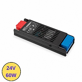 Transformator banda LED 24V, 60W, 2.5A, IP20, carcasa slim, VESPA-60/24