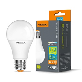 Bec LED VIDEX A60 H Series, E27, 6,2W, 1055 lm, 4100K, lumina neutra, VL-A60h-62274