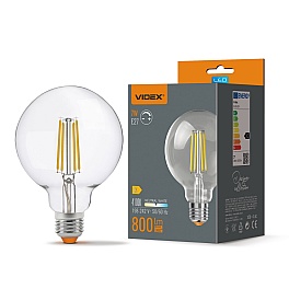 Bec LED decorativ VIDEX G95, E27, 7W, 800 lm, 4100K, dimabil, VL-G95FD-07274
