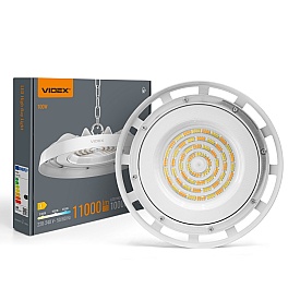 Lampa industriala LED High Bay VIDEX HBe04, 100W, 11000 lm, CCT3 3000K/5000K/6500K, IP65, alba