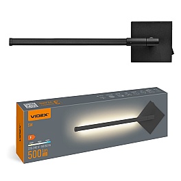 Aplica LED VIDEX WL041, 5W, 500 lm, 3CCT 3000K / 4000K / 6000K, neagra, VL-WL041-05CB