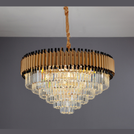 Candelabru Grandeur Glow 800, iluminat modern, E14, auriu cu negru