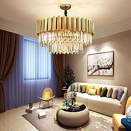 Candelabru Prestigious Golden 500, iluminat modern, E14, auriu