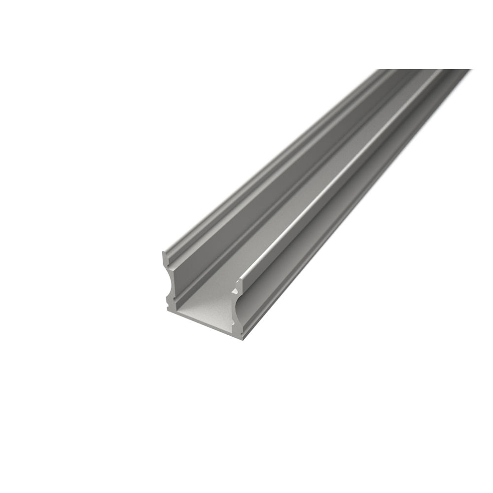 Profil aluminiu pentru banda LED aplicat SURFACE 2, 17,2x14,6 mm, 2 m, alb