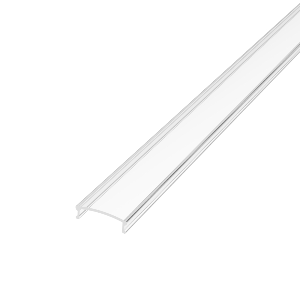 Dispersor transparent pentru profil aluminiu banda LED, Type 1, 2 m, incolor