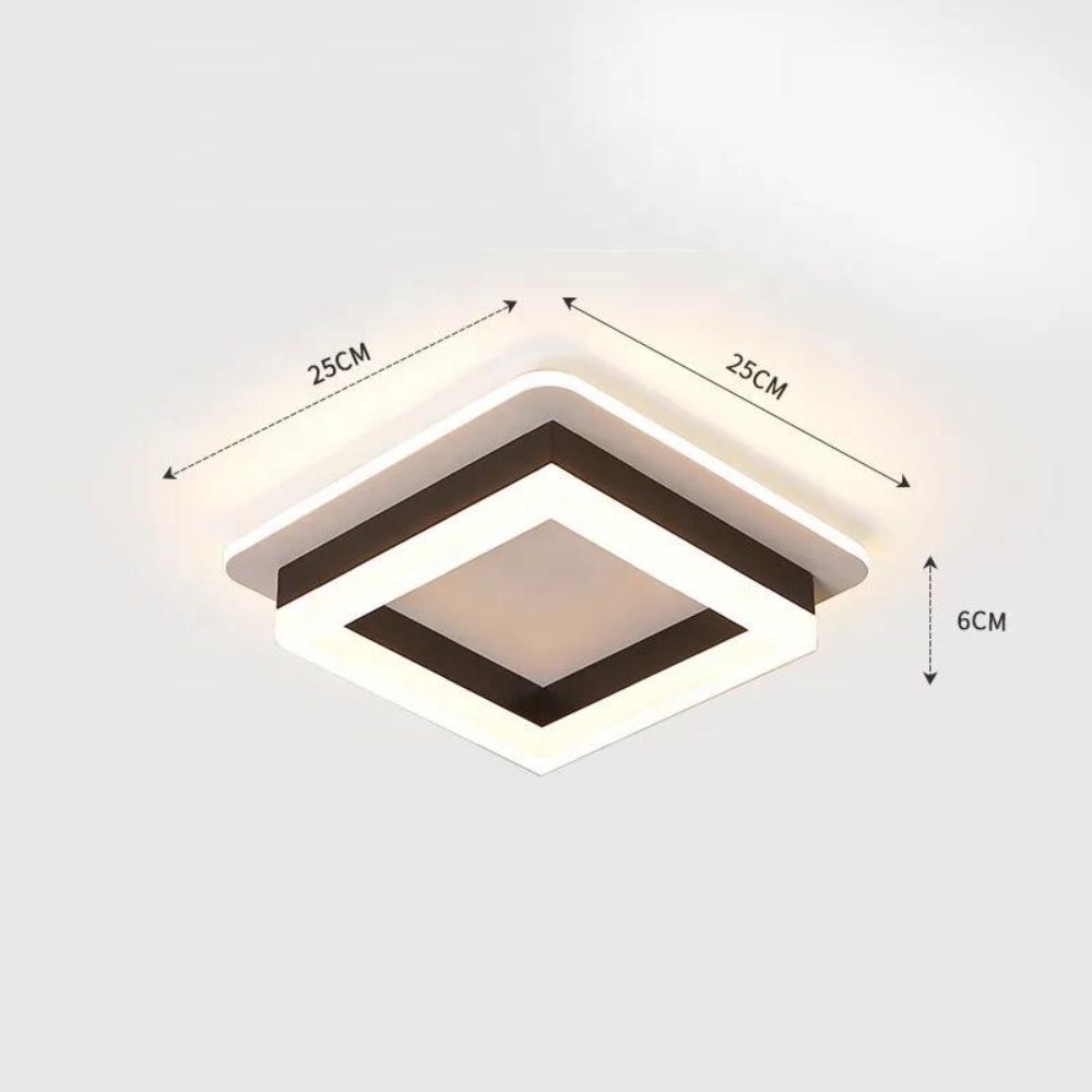 Plafoniera Led Patrata Alba, 16W