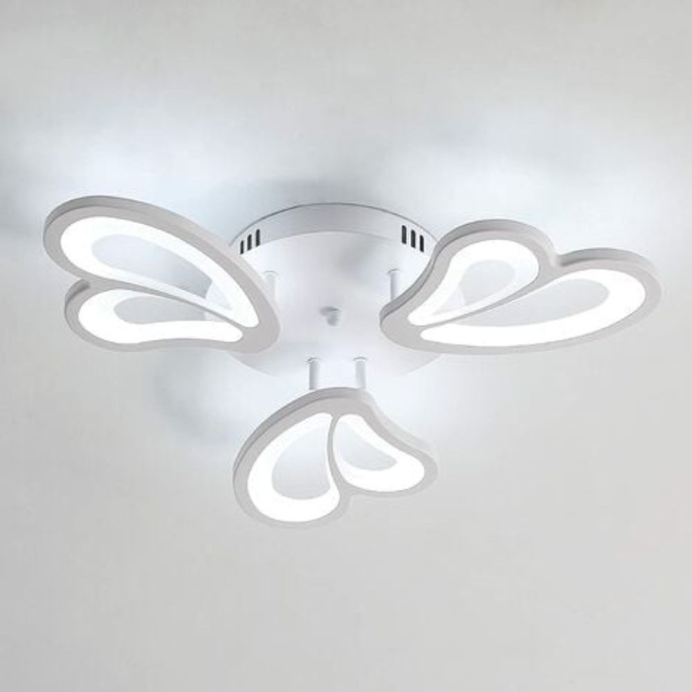 Lustra Led Butterfly 66W, 3 Brate Si Telecomanda