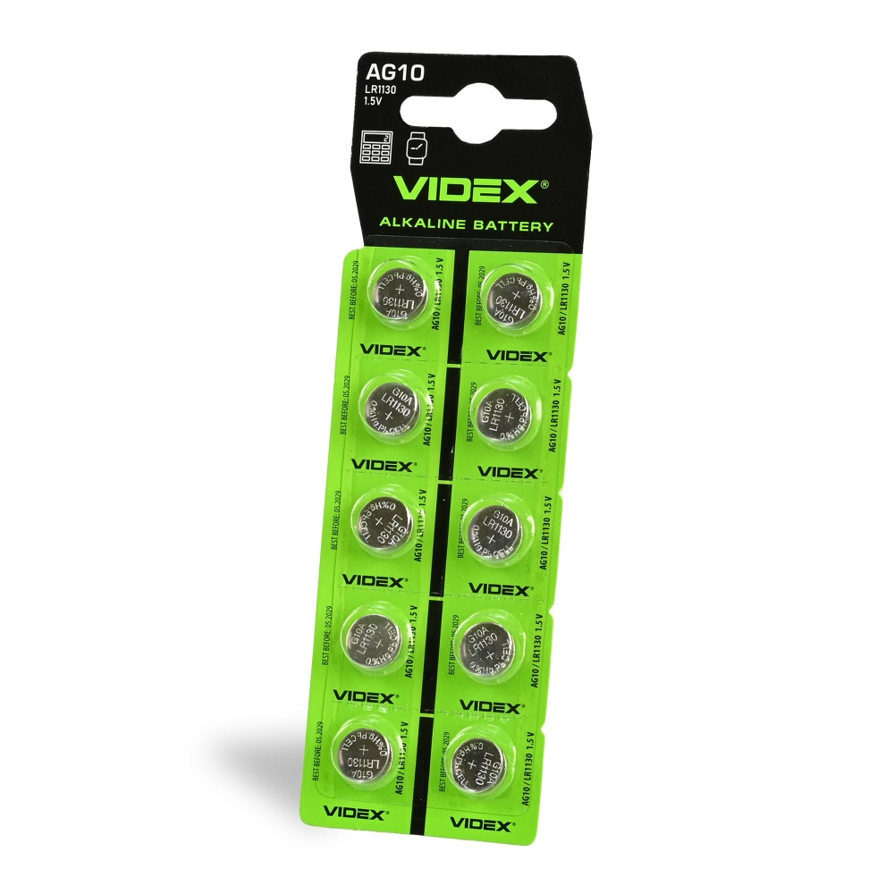 Baterie VIDEX AG10 LR1130 1.5V 78mAh alcalina