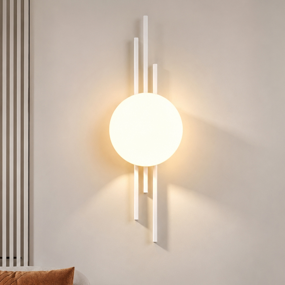 Aplică LED Feng YCM1795WH, 24W, 3000K-6500K, Alb, 78 x 52 cm
