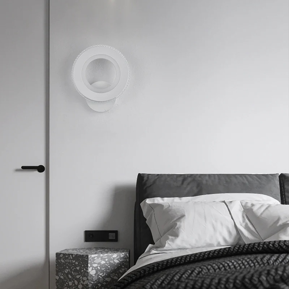 Aplica De Perete, Rotunda, 3 Tipuri De Lumina, 40W, Alb