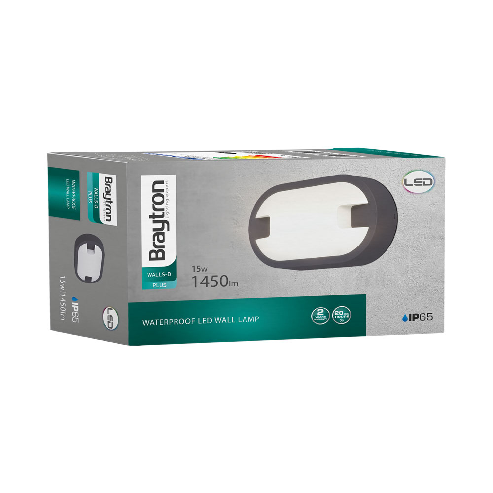 Aplica Led de Exterior 15W Walls-D Eliptic (3000K)