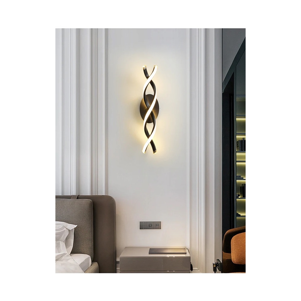 Aplica LED, De Perete, 3000K/4000K/6500K, 36W, Negru