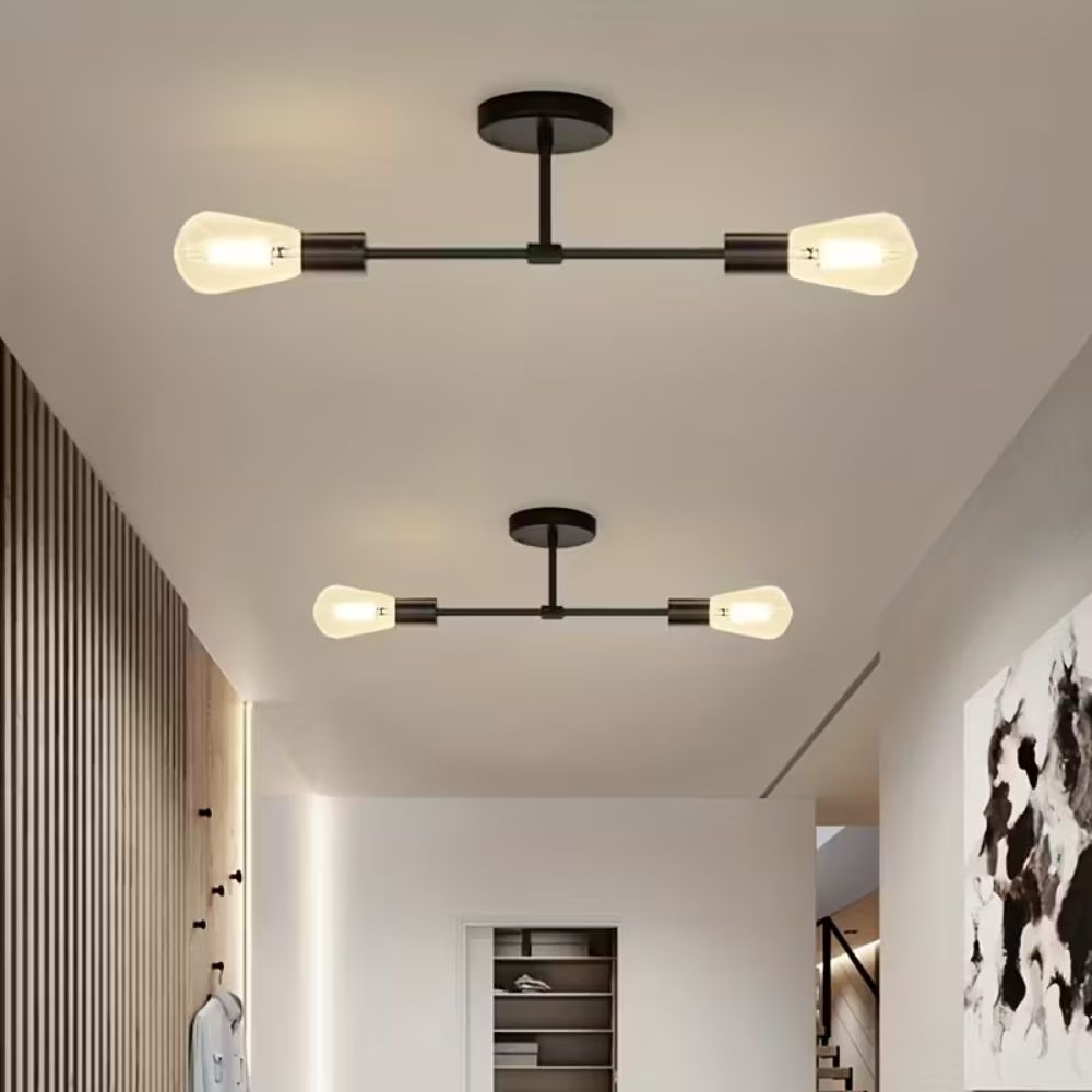 Aplica tavan E27 FSL-CD054-2 metal negru stil industrial